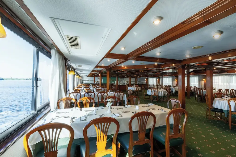 Restaurant aboard the Orient Nile Romance Nile Cruise Nile cruise